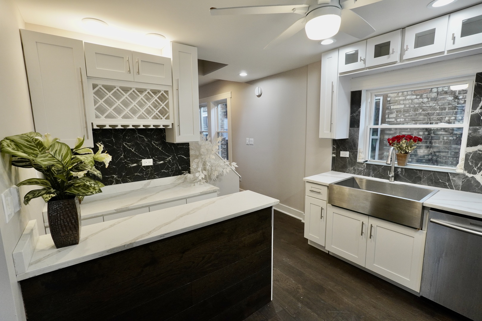 8734 South Honore Street Chicago, IL 60620 - Photo 10 of 33 a kitchen with a refrigerator and a sink