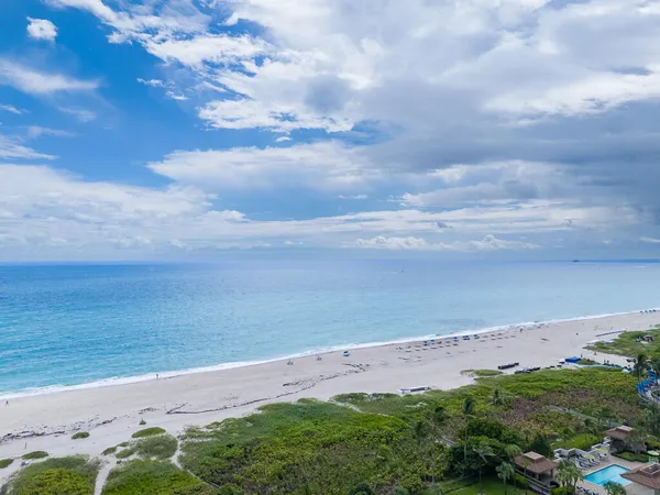 a view of an ocean beach