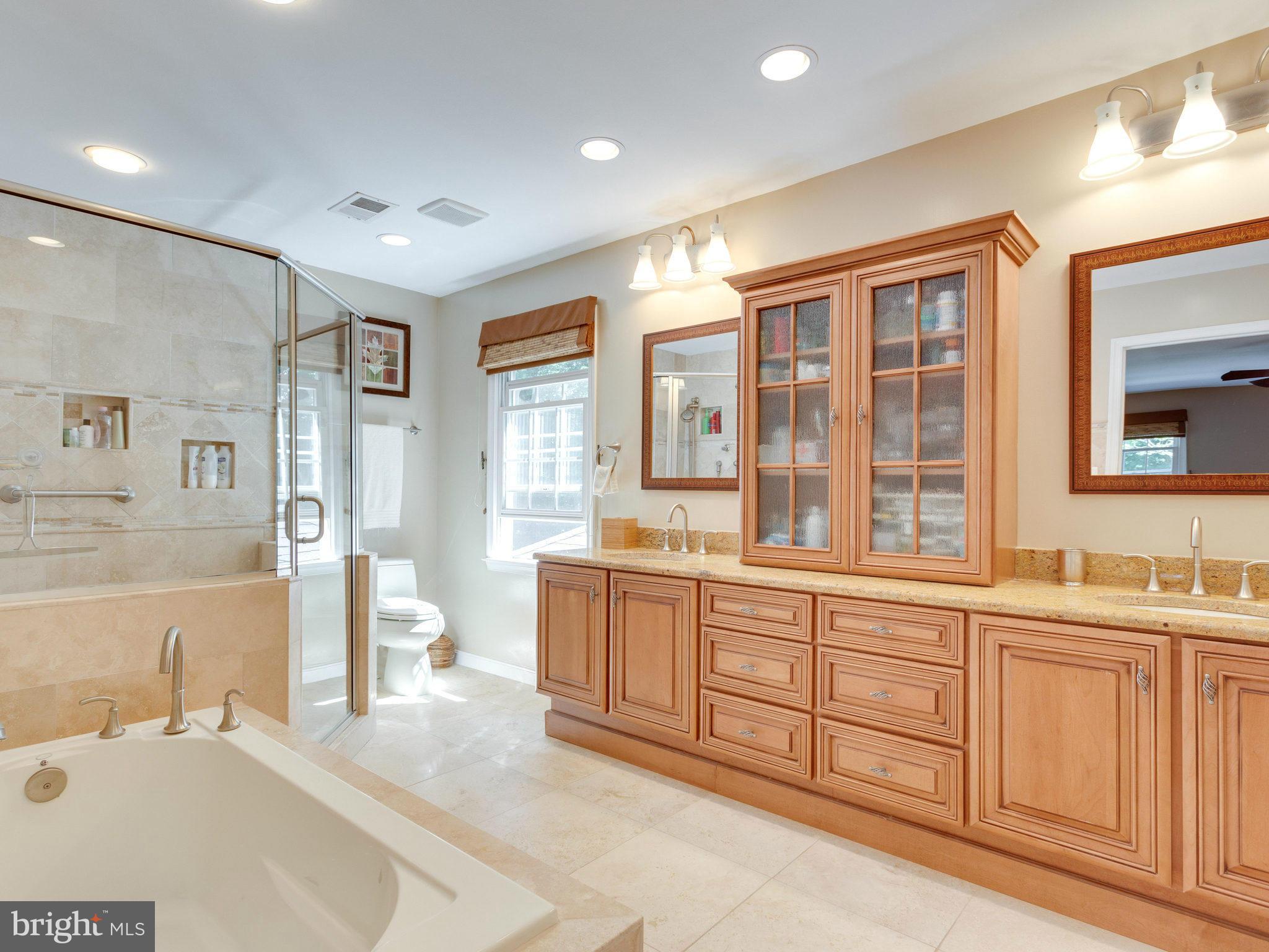 10936 Blue Roan Road Oakton, VA 22124 - Photo 14 of 30 Gorgeous MB w Dual Sink Vanity