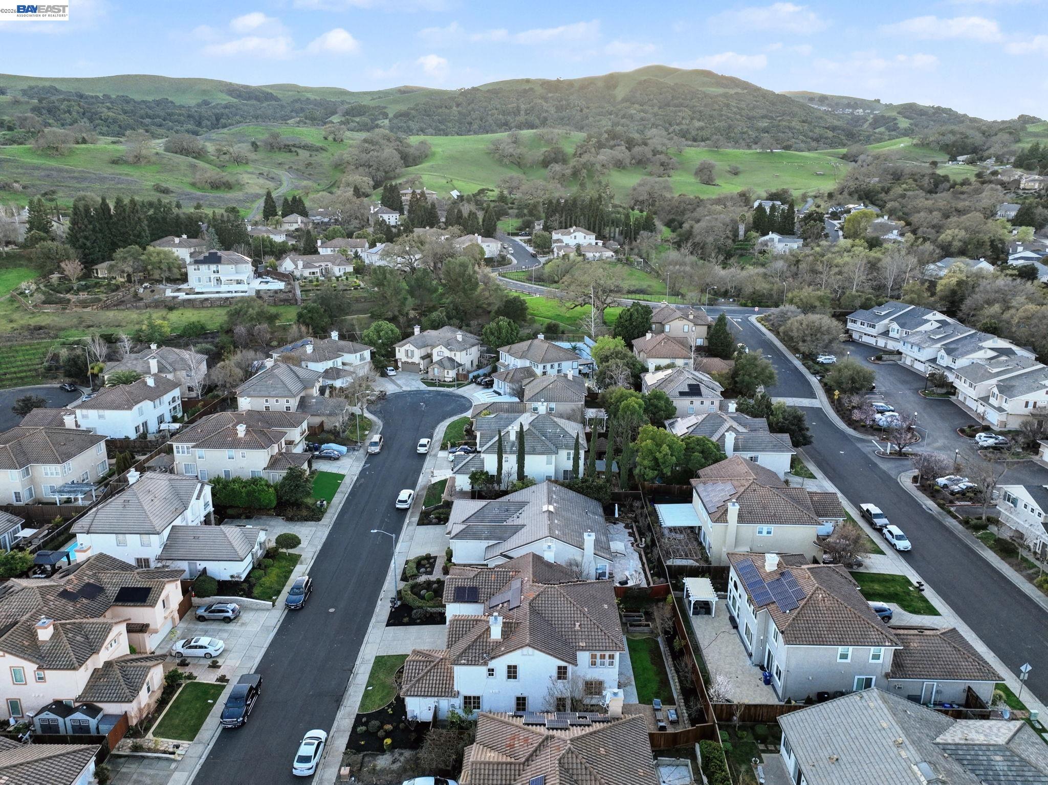 Westside San Ramon, CA 94583 - Photo 3 of 43 an aerial view of a city with lots of residential buildings