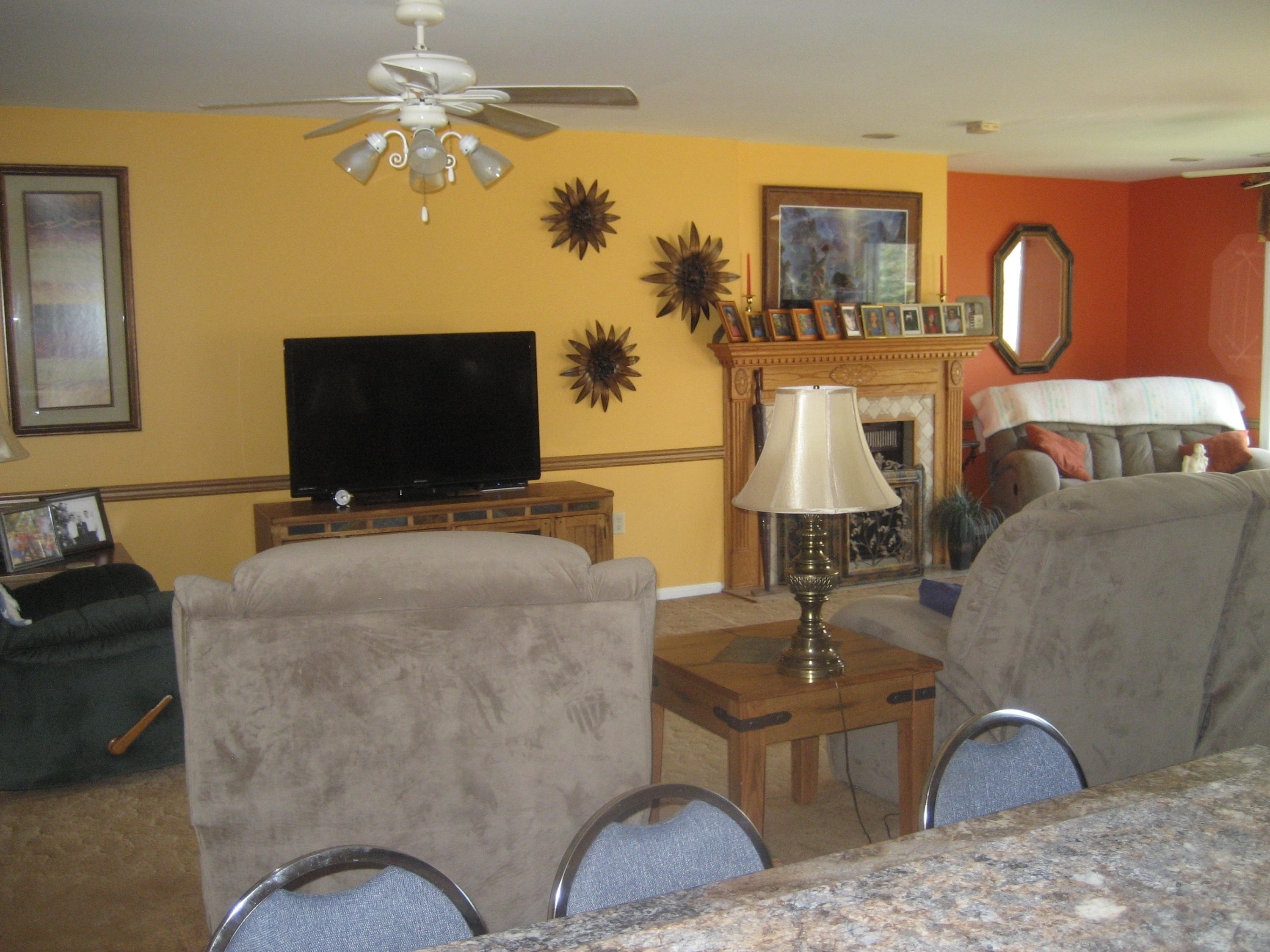 575 Highland Lake Road Union Hall, VA 24176 - Photo 11 of 18 a living room with furniture and a flat screen tv