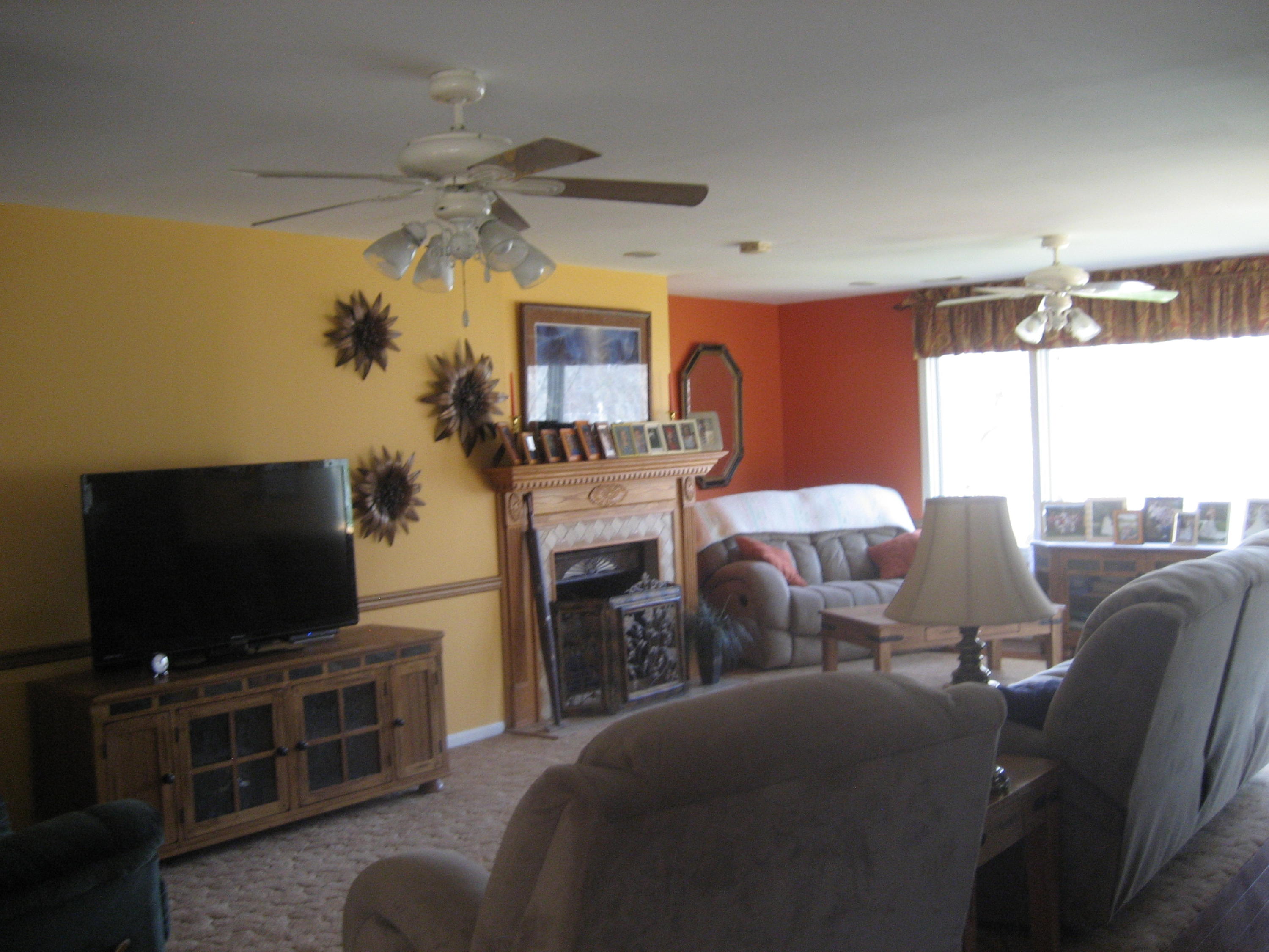 575 Highland Lake Road Union Hall, VA 24176 - Photo 9 of 18 a living room with furniture and a flat screen tv