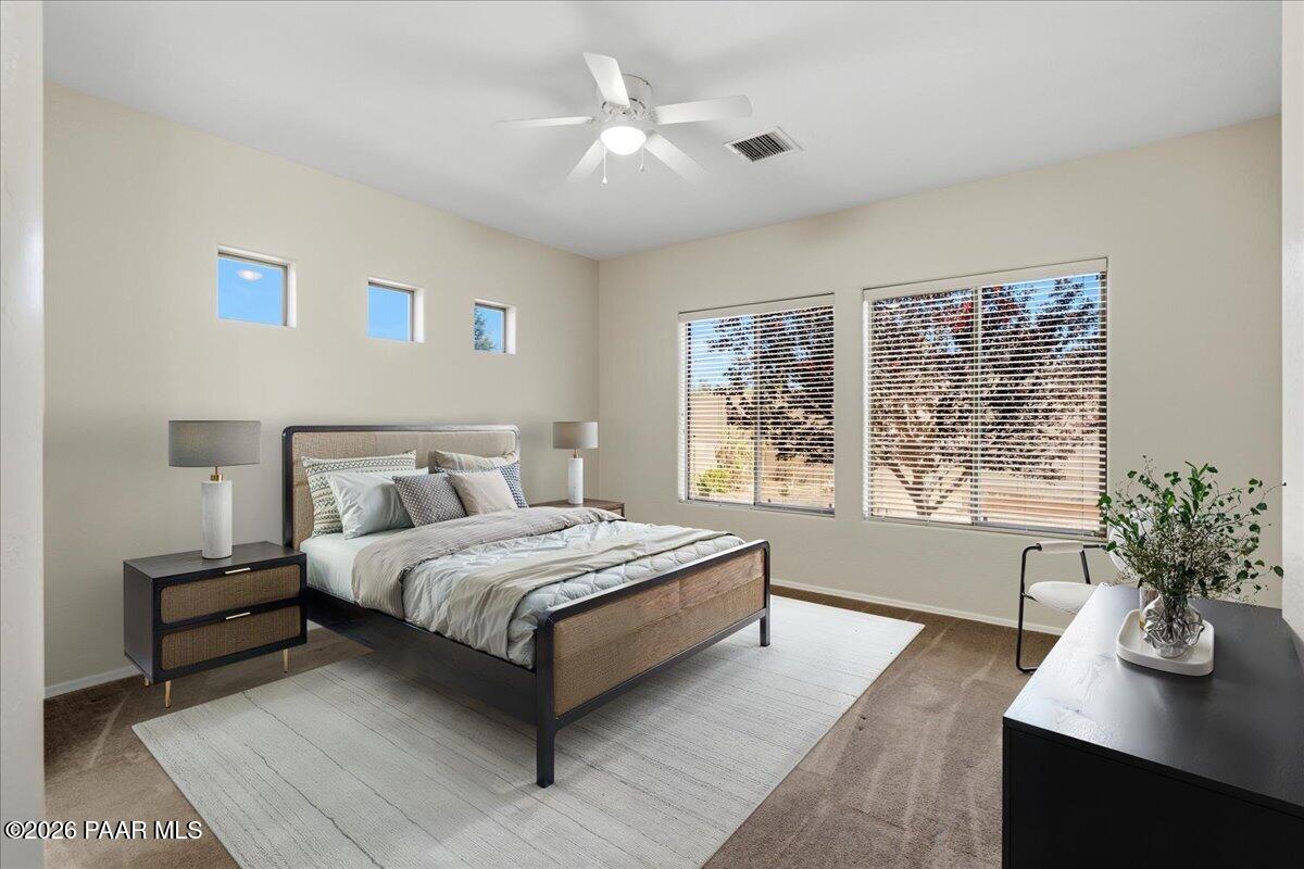7437 East Beaver Valley Road Prescott Valley, AZ 86314 - Photo 20 of 48 20-Primary Bedroom Virtually Staged