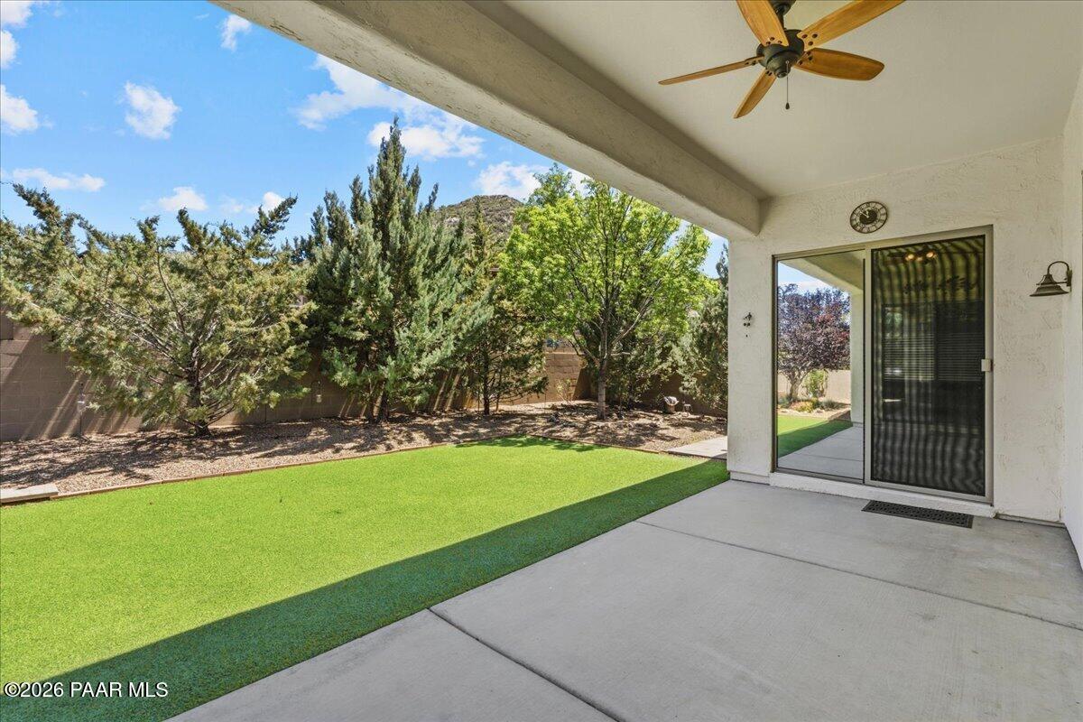 7437 East Beaver Valley Road Prescott Valley, AZ 86314 - Photo 36 of 48 36-Backyard Patio View