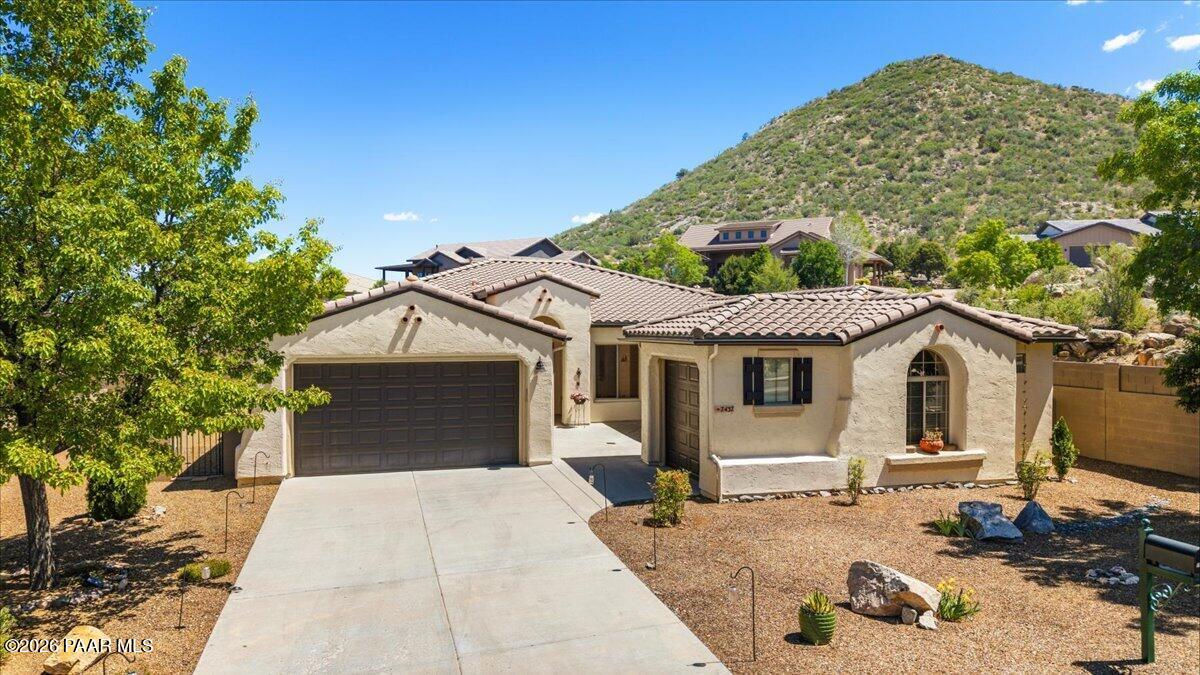 7437 East Beaver Valley Road Prescott Valley, AZ 86314 - Photo 42 of 48 42-Aerial View Front