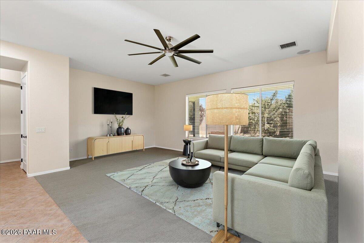 7437 East Beaver Valley Road Prescott Valley, AZ 86314 - Photo 5 of 48 09-Living Room Virtually Staged