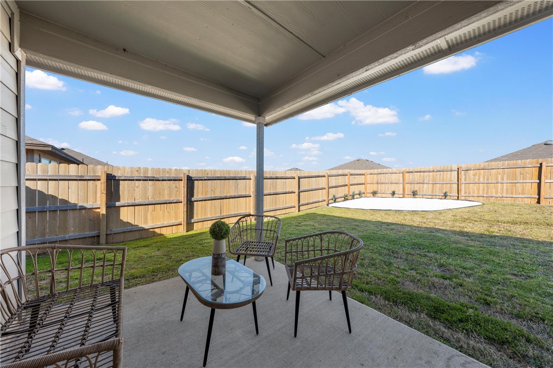 7009 Llano Drive China Spring, TX 76633 - Photo 19 of 25 a view of a porch with furniture and garden