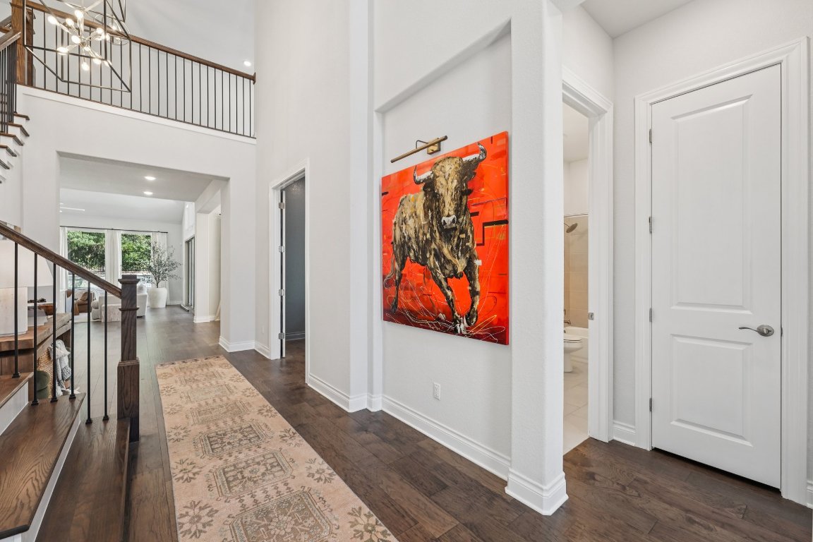 120 Hollytree Court Georgetown, TX 78628 - Photo 3 of 40 a view of front door with wooden floor