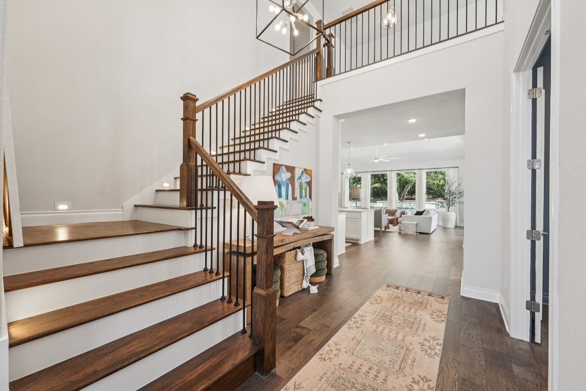 120 Hollytree Court Georgetown, TX 78628 - Photo 4 of 40 a view of entryway and hall with wooden floor