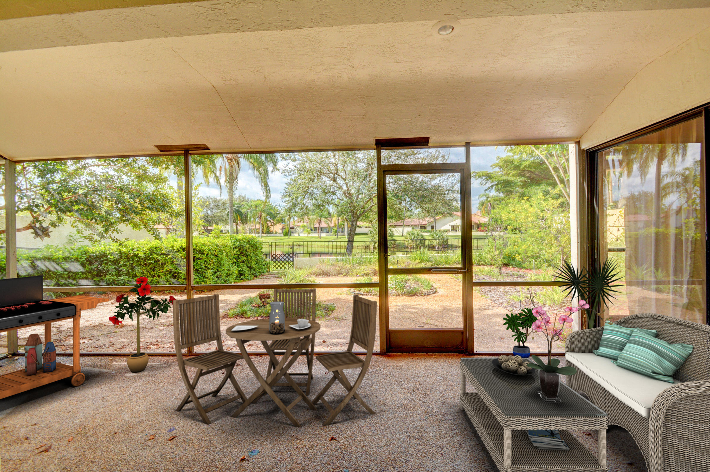 6730 Lago Vista Terrace Boca Raton, FL 33433 - Photo 34 of 41 covered/screened in patio
