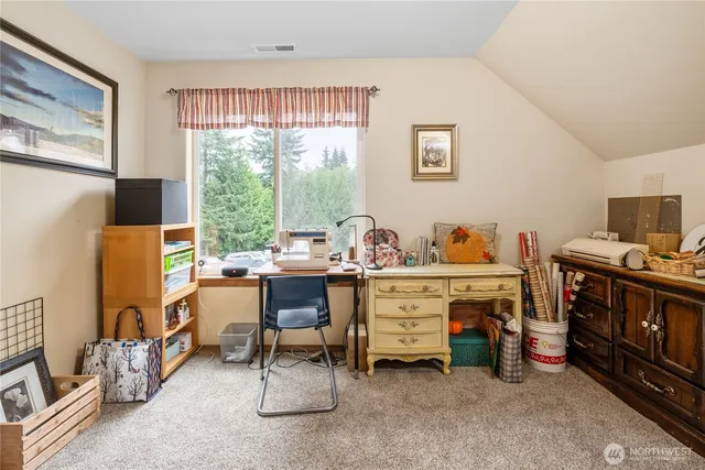 a view of store room with racks