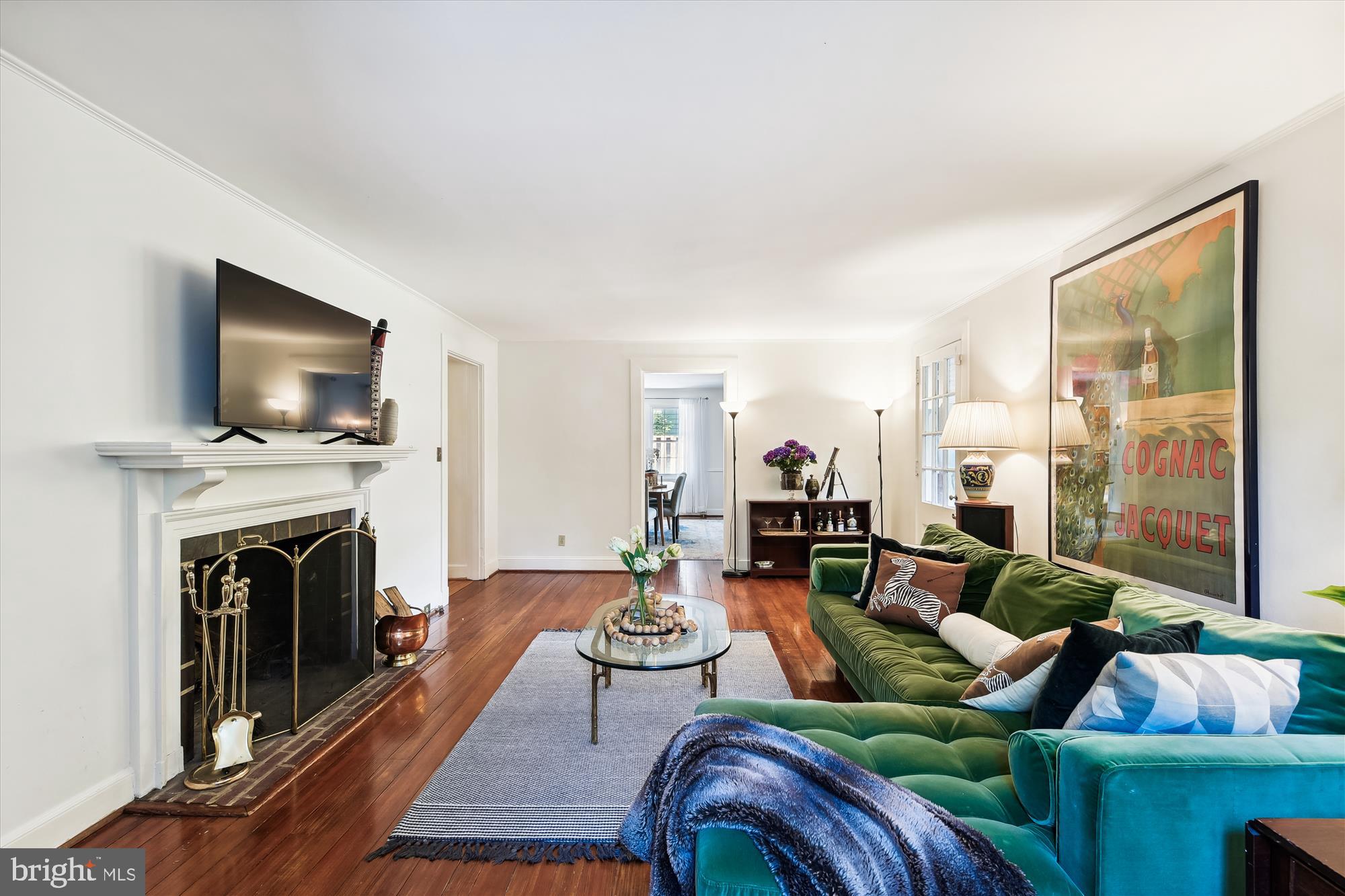 201 Cedarcroft Road Baltimore, MD 21212 - Photo 8 of 88 Living Room with wood burning fireplace