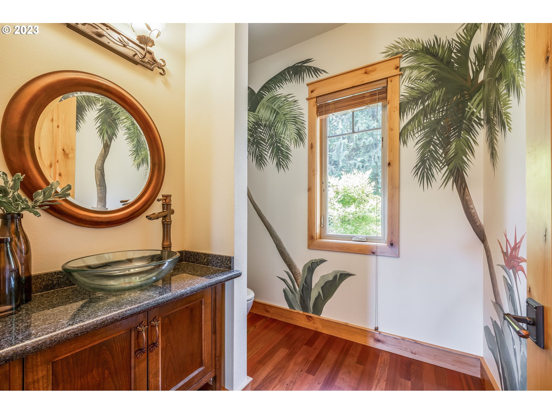40091 Deerhorn Road Springfield, OR 97478 - Photo 23 of 46 a view of a house with a sink and a mirror