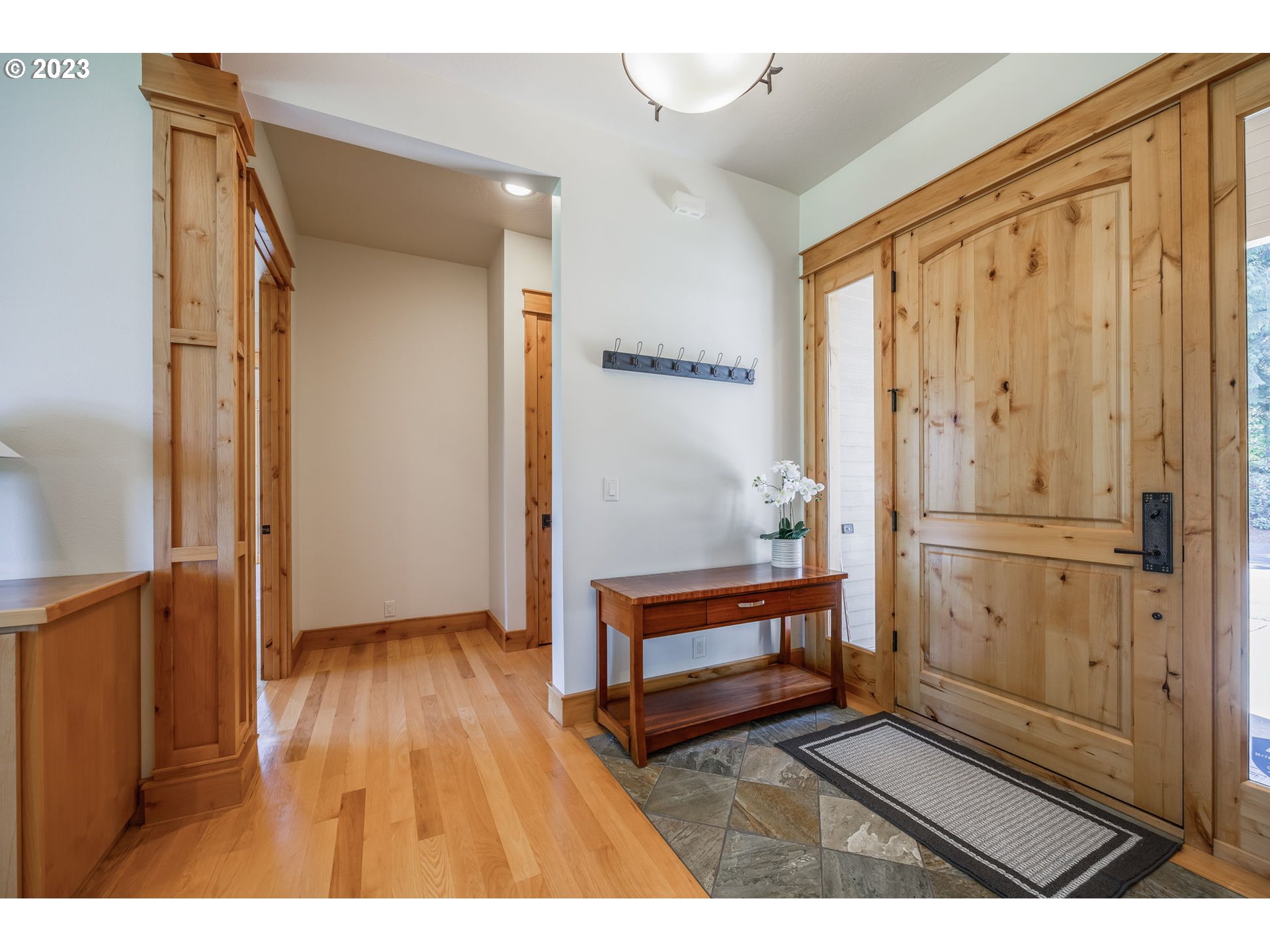 40091 Deerhorn Road Springfield, OR 97478 - Photo 6 of 46 a view of front door with wooden floor