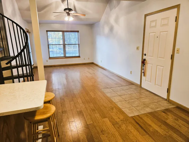 a view of an empty room