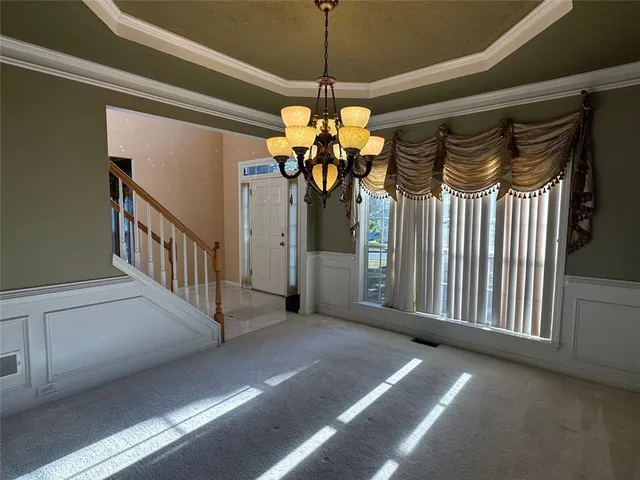 a view of a room with a empty space