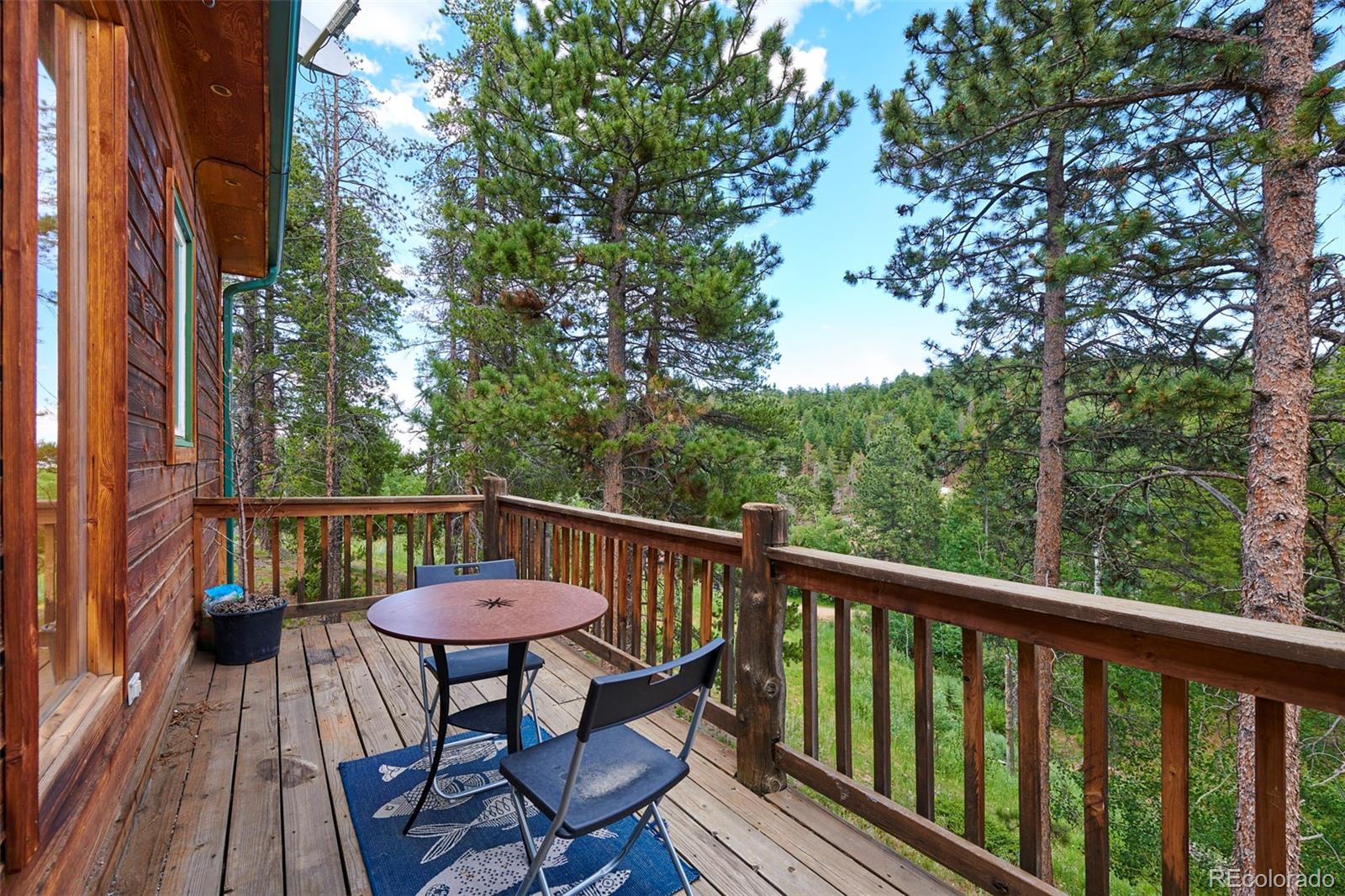 11838 Ridge Road Golden, CO 80403 - Photo 16 of 35 a view of a chairs in the balcony
