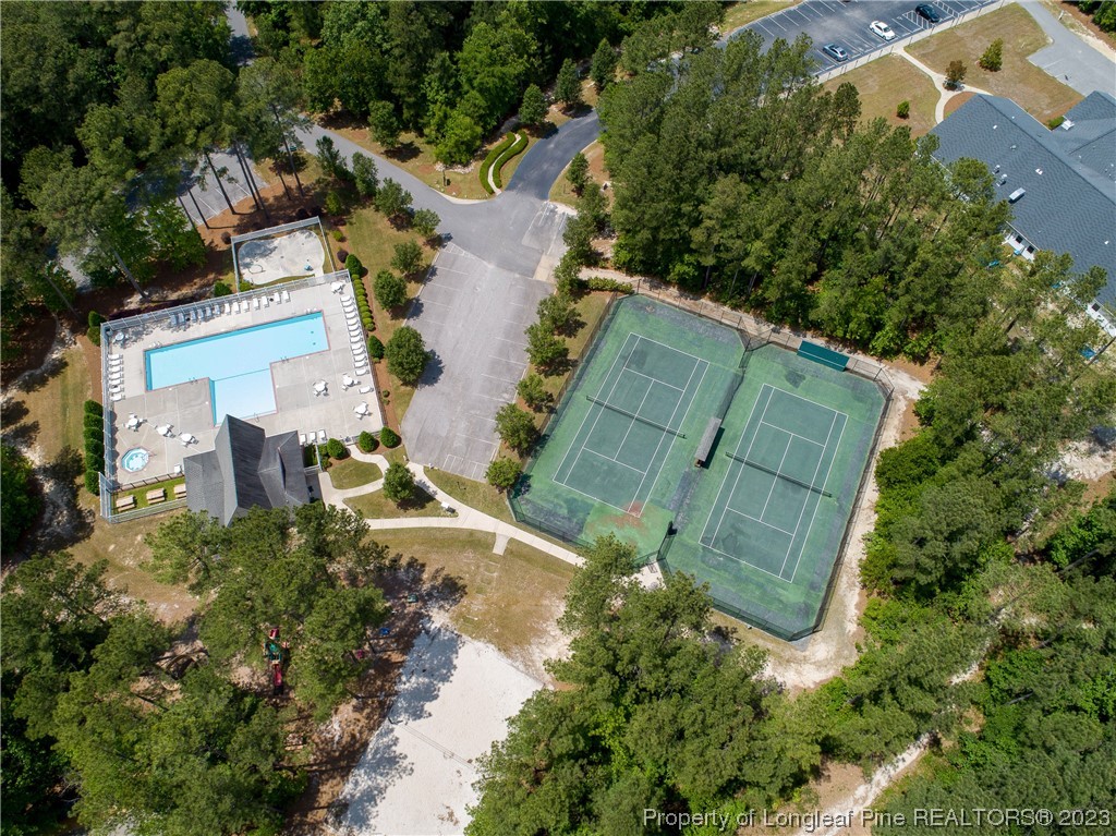 115 Blue Pine Drive Spring Lake, NC 28390 - Photo 41 of 48 an aerial view of residential house with outdoor space and trees all around