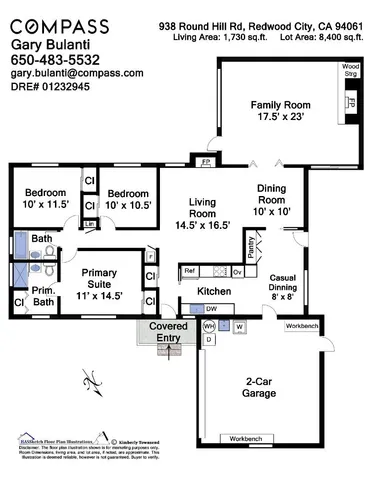 $1,998,000 | 938 Round Hill Road, Redwood City, CA 94061