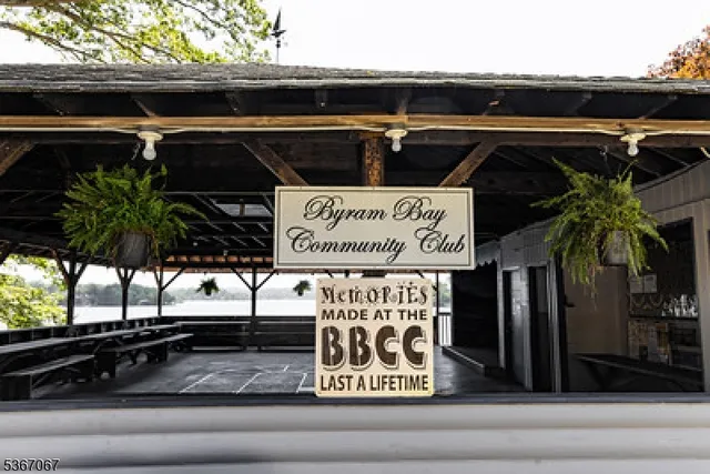 a view of outdoor space with sign board