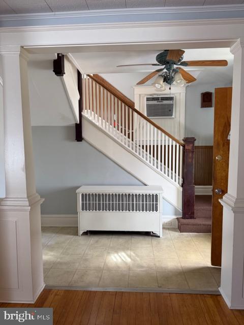 129 Ridge Avenue Waynesboro, PA 17268 - Photo 10 of 17 a view of staircase with white walls and a window