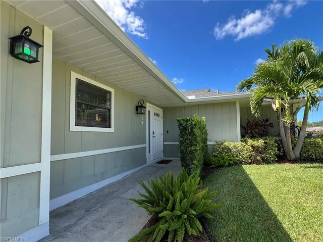 a view of outdoor space with garden