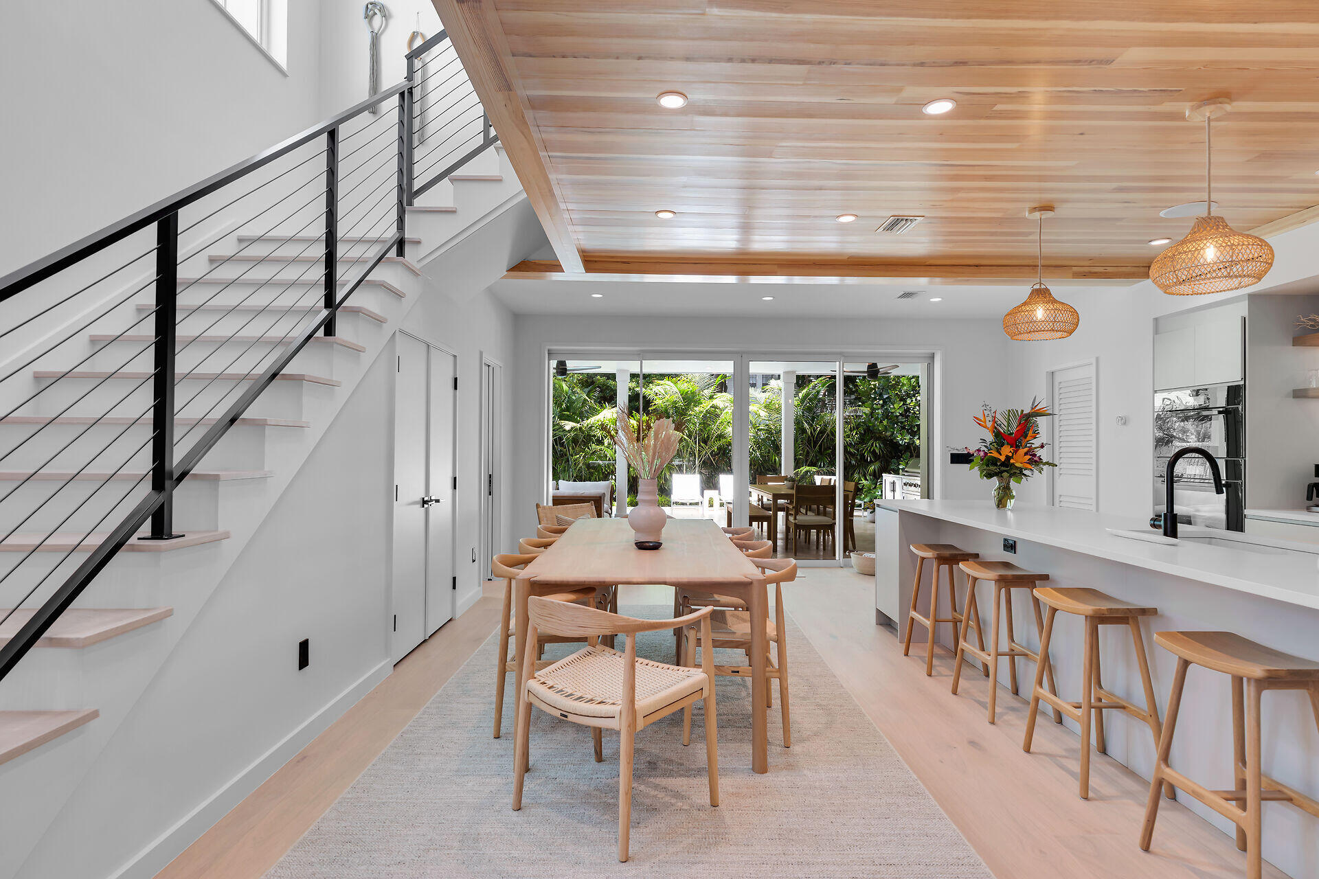 317 Whitehead Street Key West, FL 33040 - Photo 20 of 78 a view of a dining room with furniture window and outside view