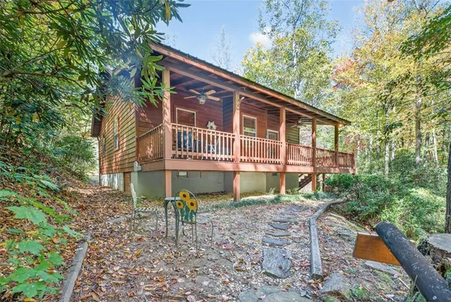 a view of city and mountain