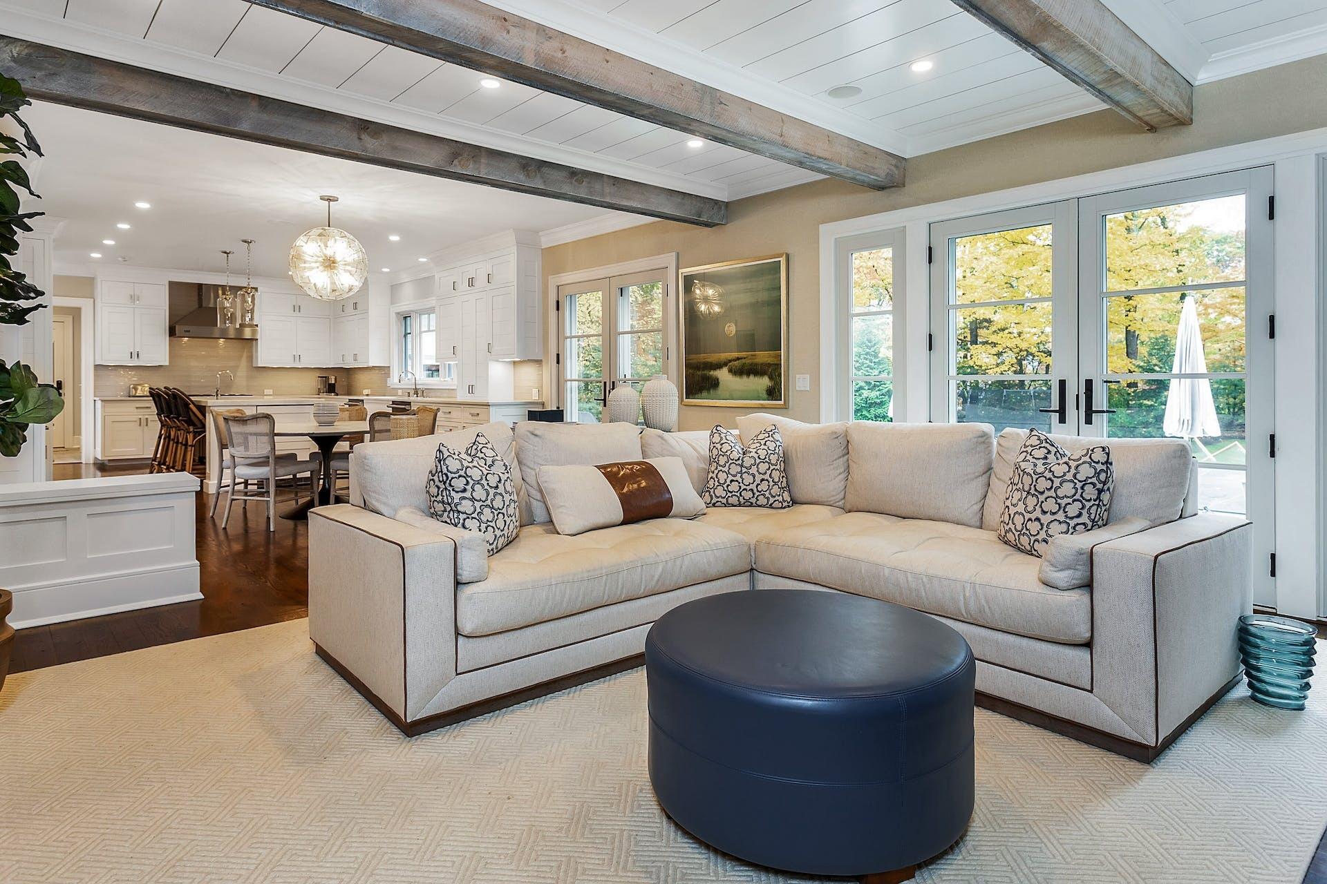 75 Parish Road New Canaan, CT 06840 - Photo 12 of 38 a living room with furniture and a large window