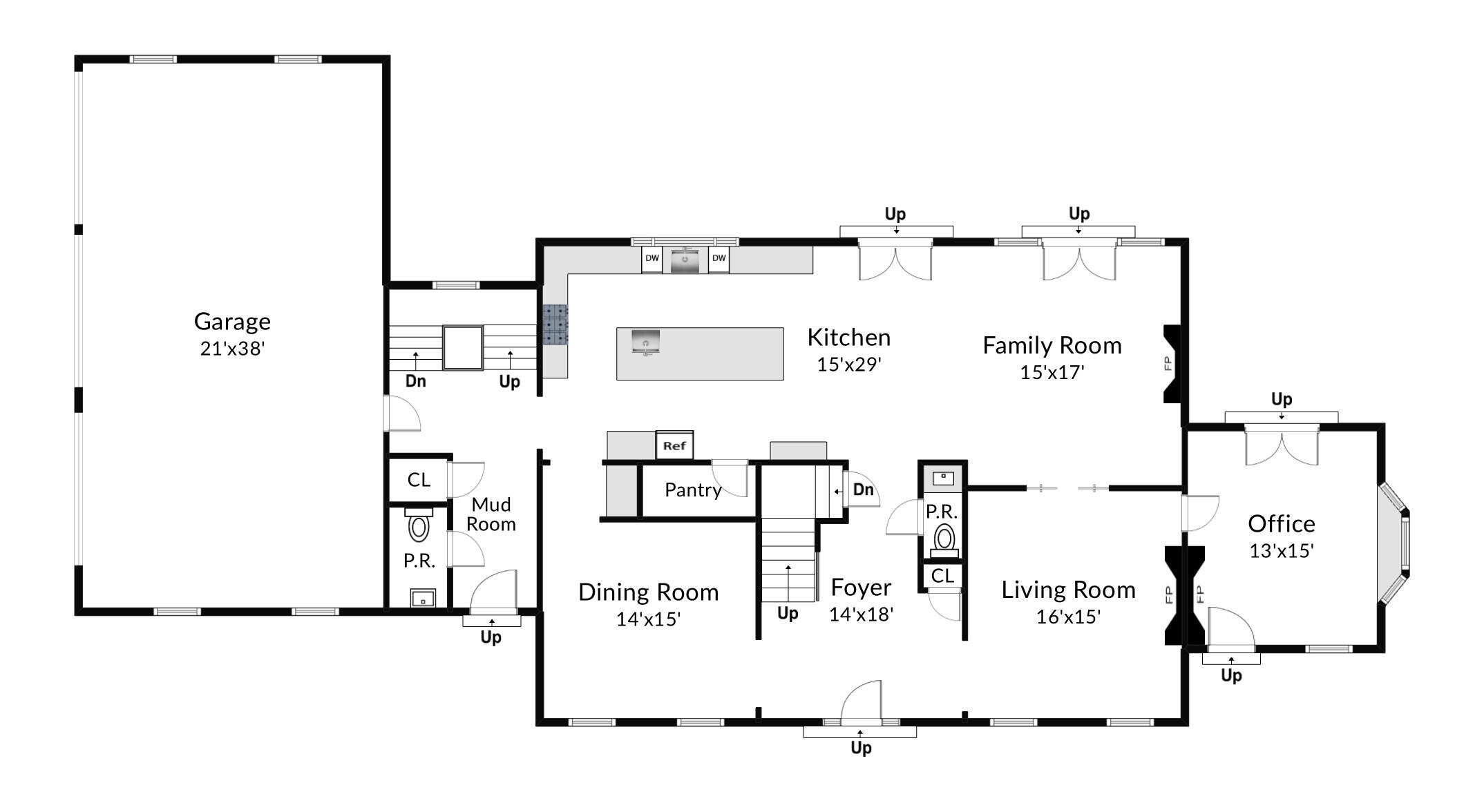 75 Parish Road New Canaan, CT 06840 - Photo 35 of 38 a picture of a floor plan