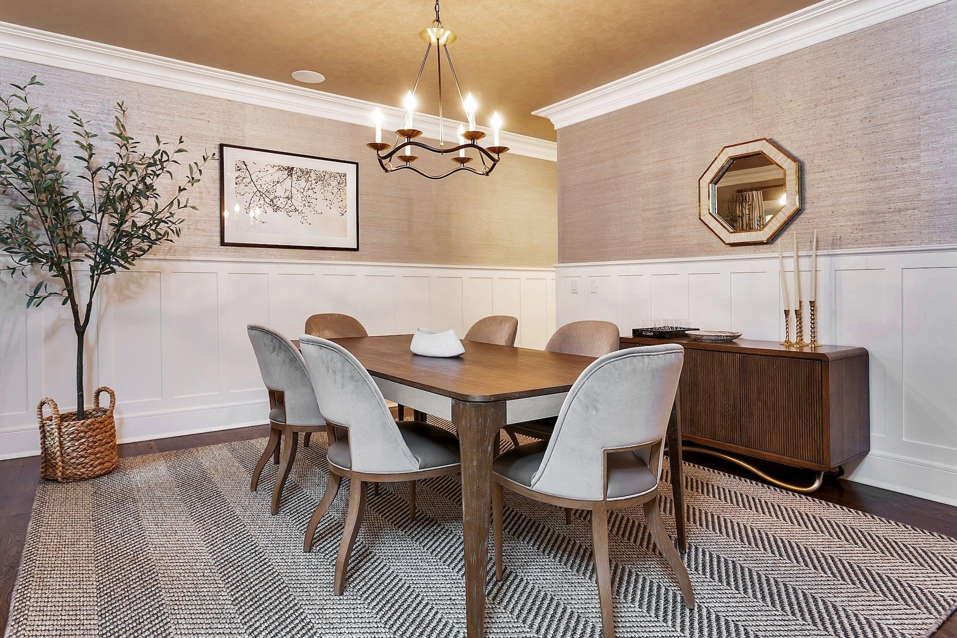 75 Parish Road New Canaan, CT 06840 - Photo 8 of 38 a view of a dining room with furniture and wooden floor