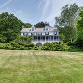 a view of a house with a garden
