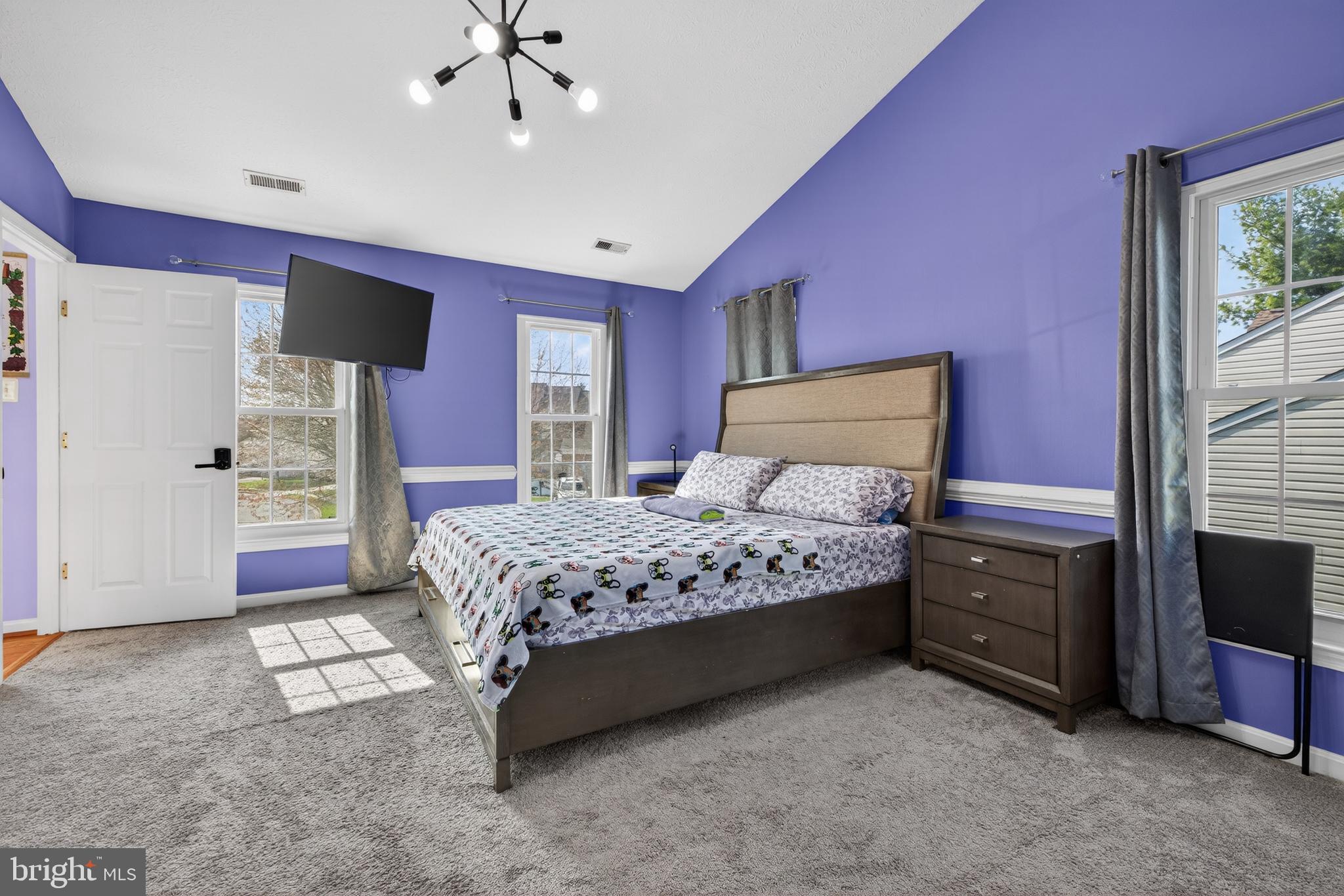 611 Hunting Ridge Drive Frederick, MD 21703 - Photo 37 of 50 a bedroom with a bed dresser and a large window