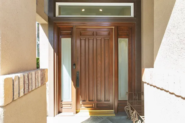 a view of front door