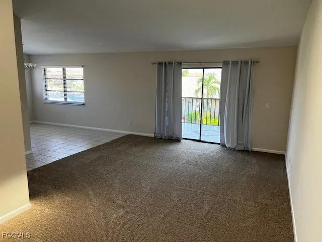 a view of an empty room