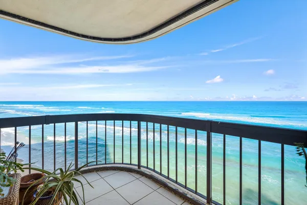 a view of a balcony