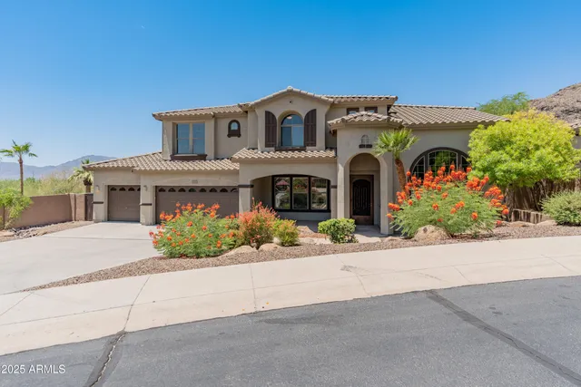 front view of a house with a street
