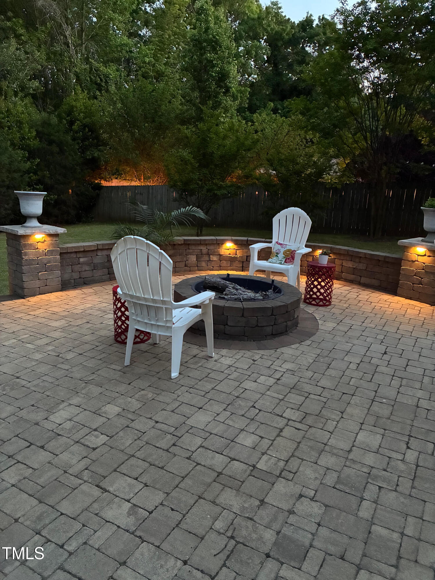 1209 Kingston Ridge Road Cary, NC 27511 - Photo 41 of 54 patio night pic 1 - 1209 Kingston