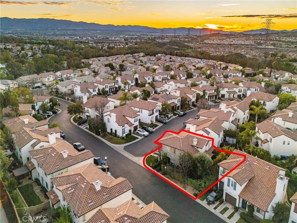 23301 Montecito Place Valencia, CA 91354 - Photo 39 of 41 an aerial view of residential houses with outdoor space