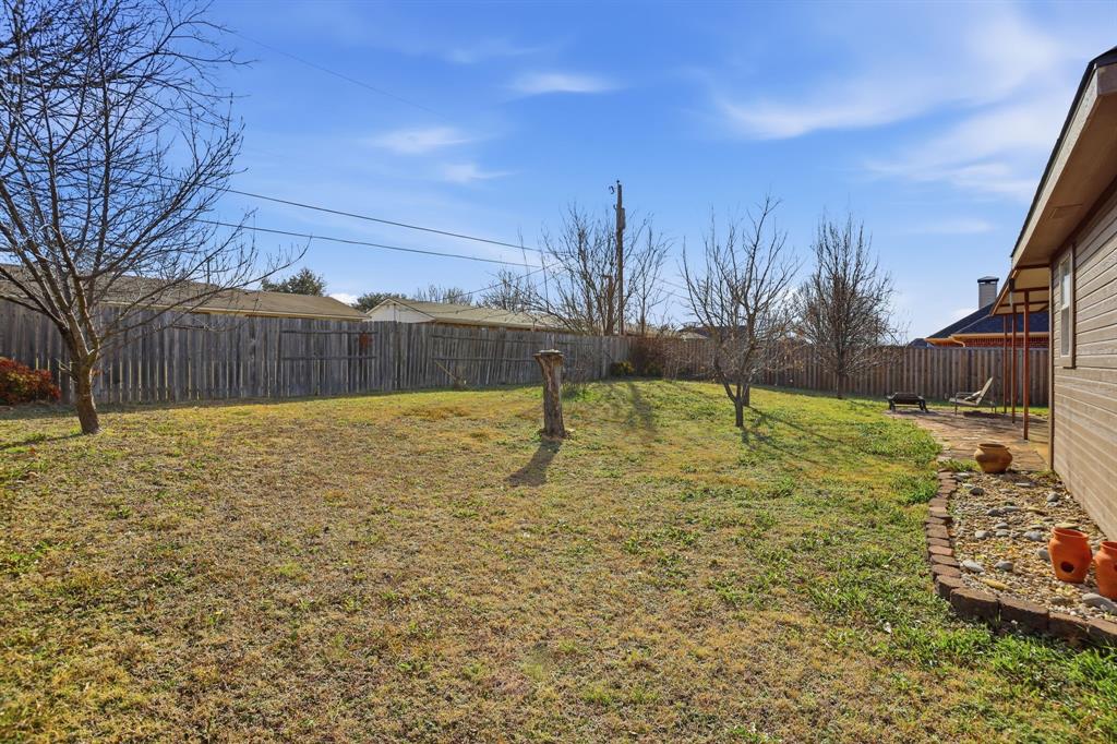 921 Calder Street Howe, TX 75459 - Photo 23 of 25 a view of a yard with palm trees