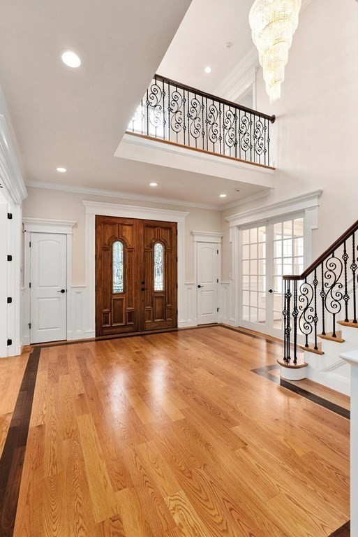 53 Van Roosen Road Newton, MA 02459 - Photo 4 of 34 a view of an entryway with wooden floor