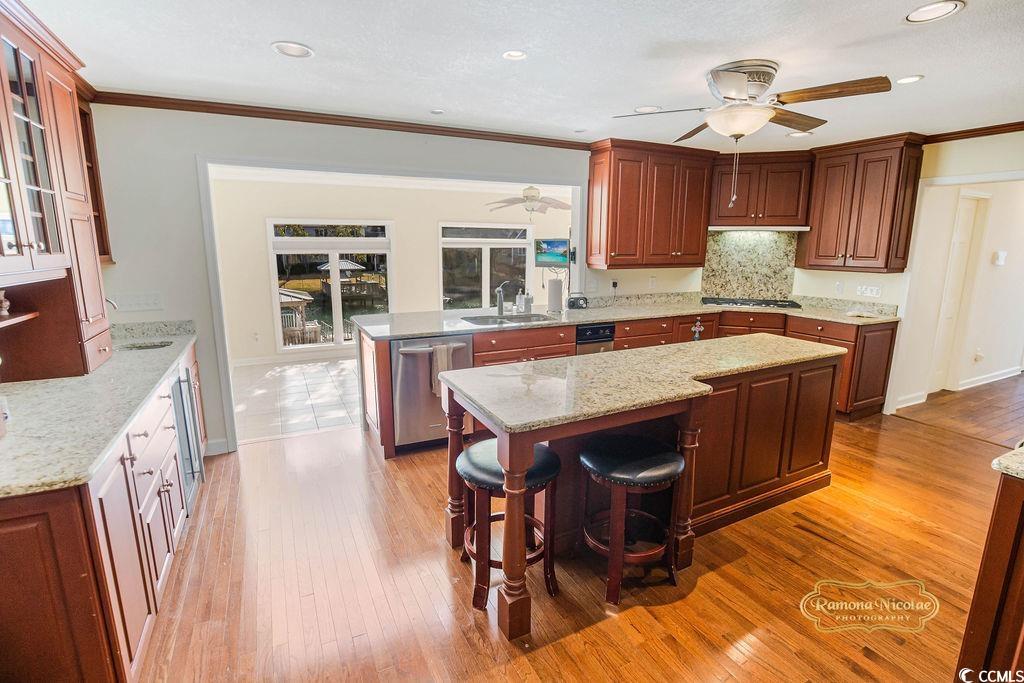 539 Old Field Road Murrells Inlet, SC 29576 - Photo 5 of 39 Kitchen with a center island, stainless steel appl