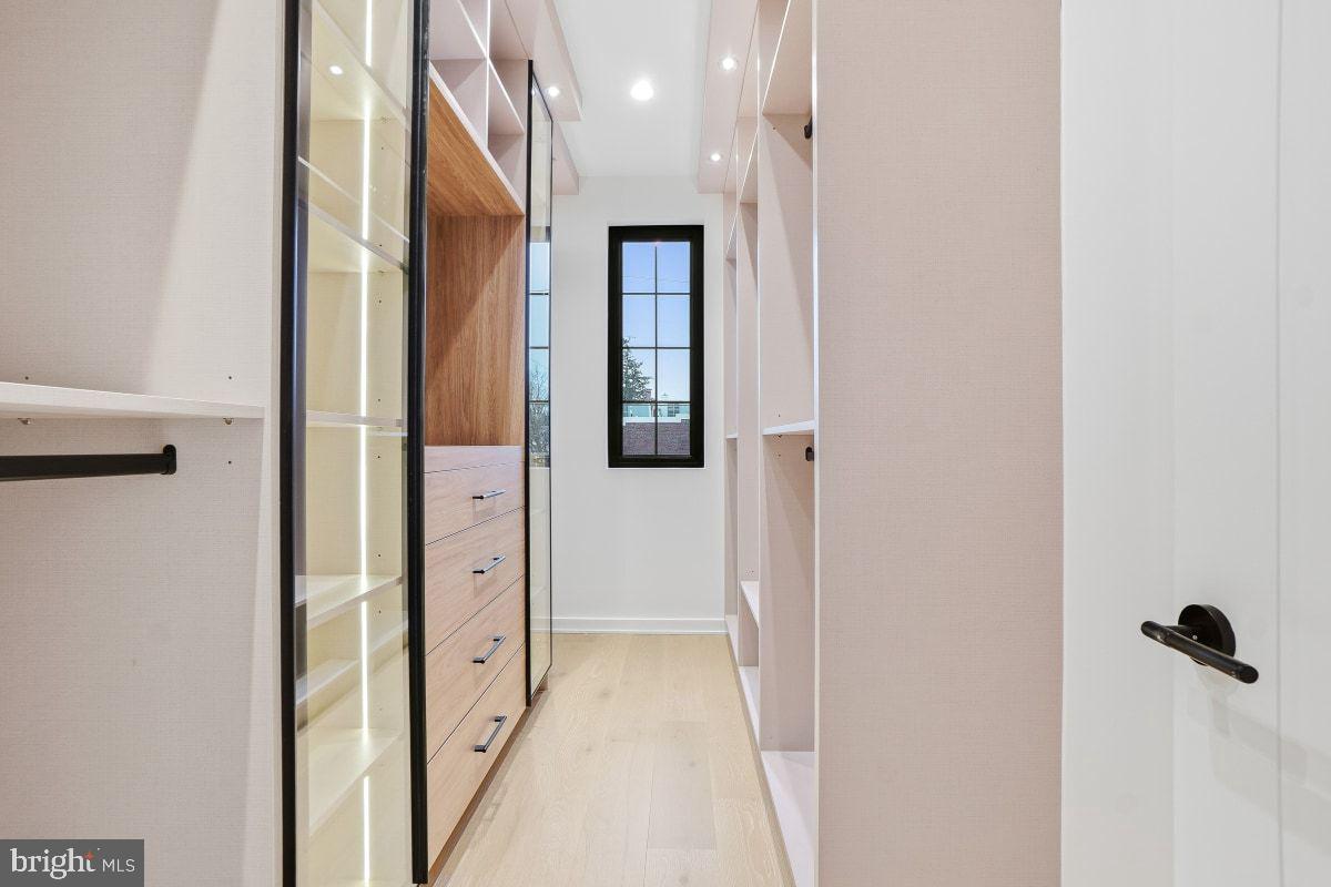 3554 T Street Northwest Washington, DC 20007 - Photo 25 of 54 European closet system with integrated LED lights