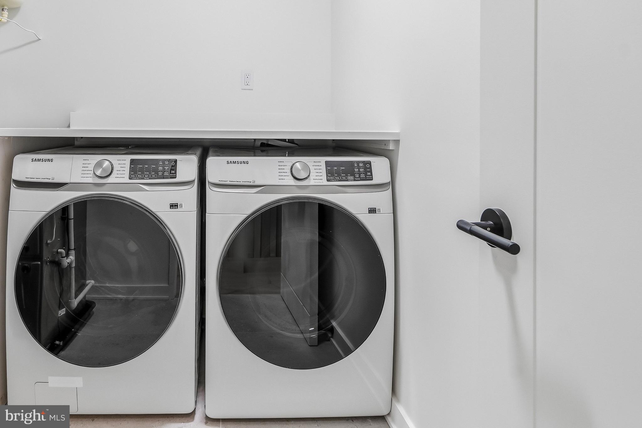 3554 T Street Northwest Washington, DC 20007 - Photo 26 of 54 Upper level 1 laundry room with Samsung appliances