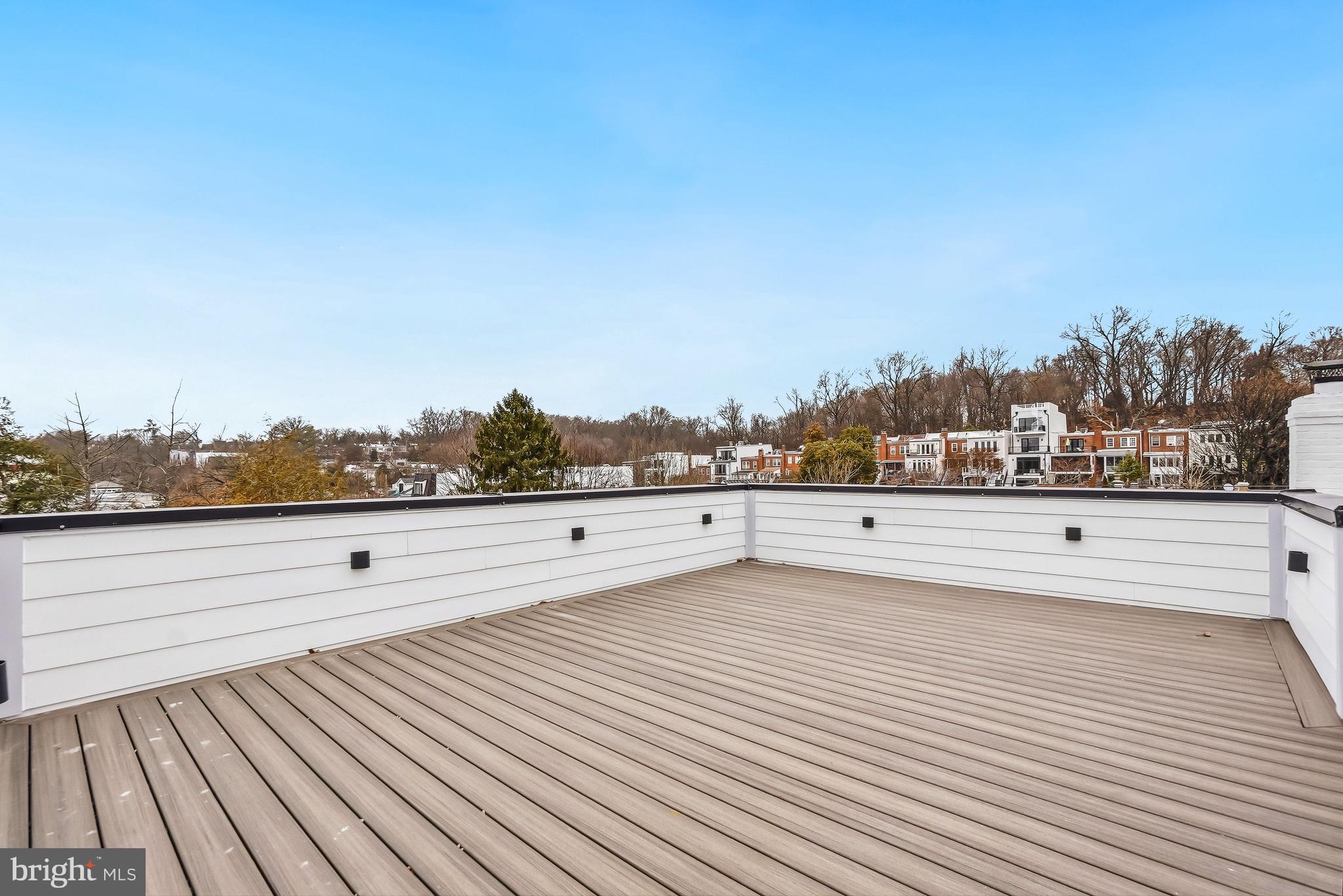 3554 T Street Northwest Washington, DC 20007 - Photo 40 of 54 Rooftop deck with stunning neighborhood views