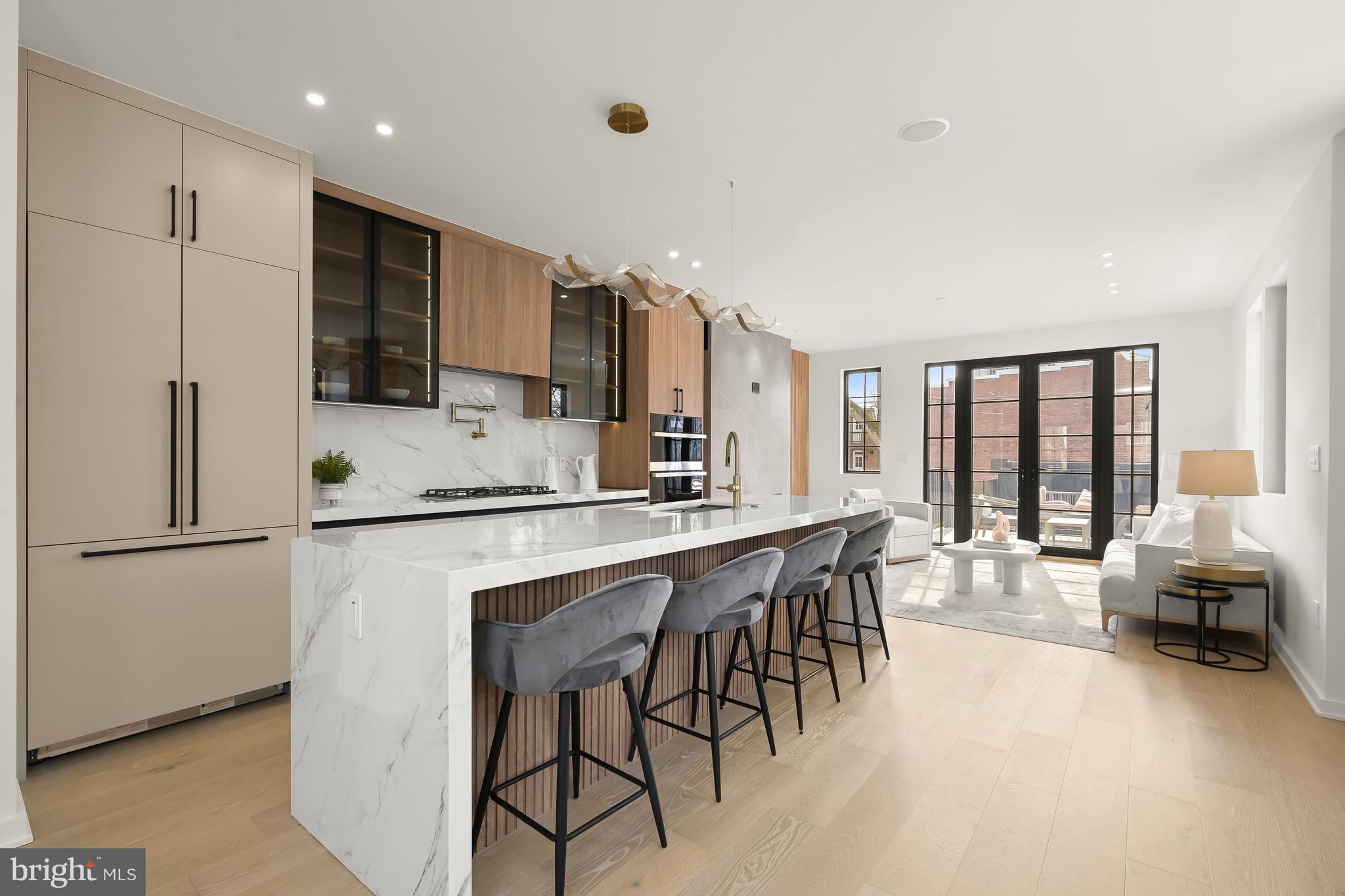 3554 T Street Northwest Washington, DC 20007 - Photo 8 of 54 Custom European cabinetry and quartz countertops