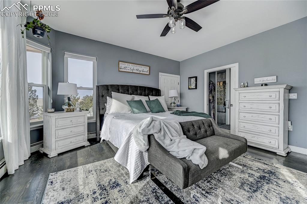 8640 Berridge Road Calhan, CO 80808 - Photo 18 of 50 a bedroom with a bed and a dresser