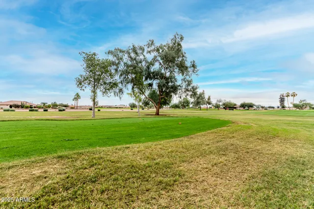 a view of a golf course
