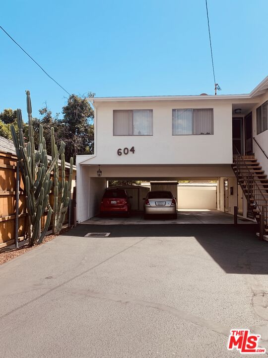 a view of a car garage
