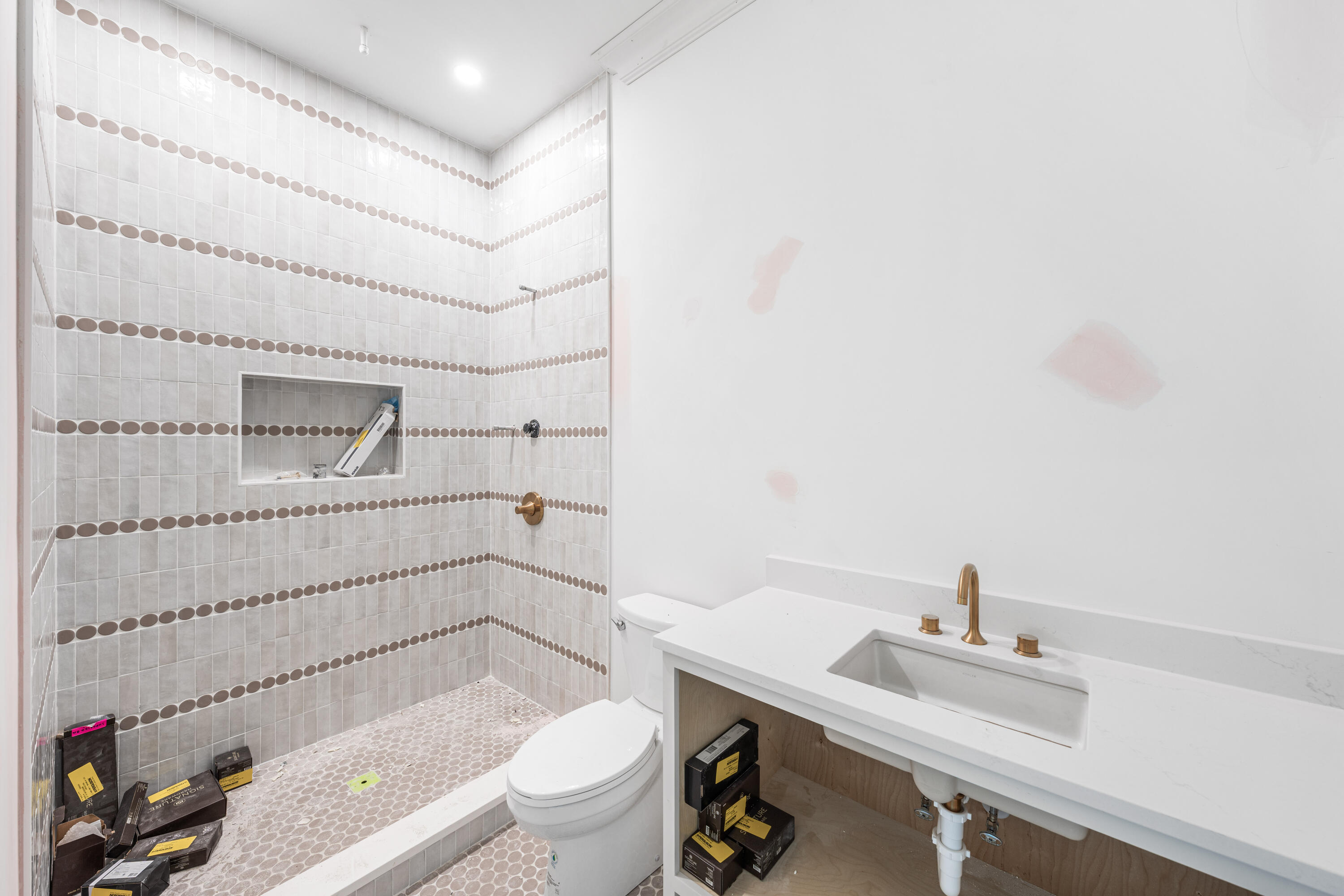 158 Sandcord Dr Inlet Beach Inlet Beach, FL 32461 - Photo 35 of 53 a bathroom with a sink a toilet and shower